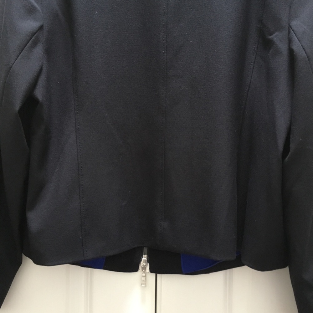 NWT Basler Designer Jacket Blazer Zip Black German Bloomingdales Luxury 44 14 - Picture 11 of 16
